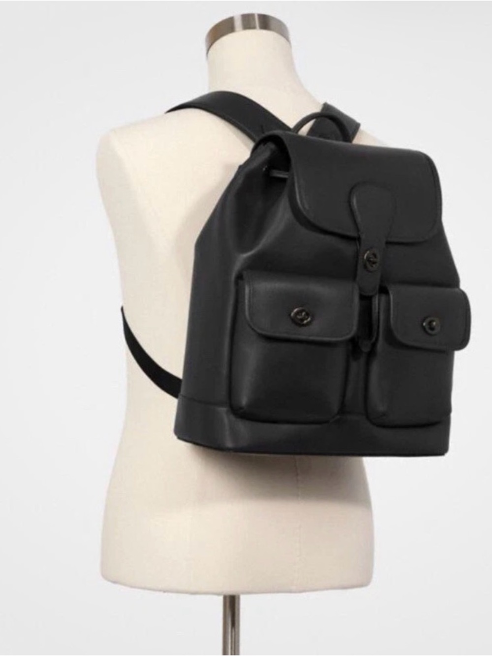 Coach Heritage Leather Backpack - Picture 2 of 14